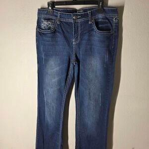 Soundgirl Women's Blue and Navy Jeans